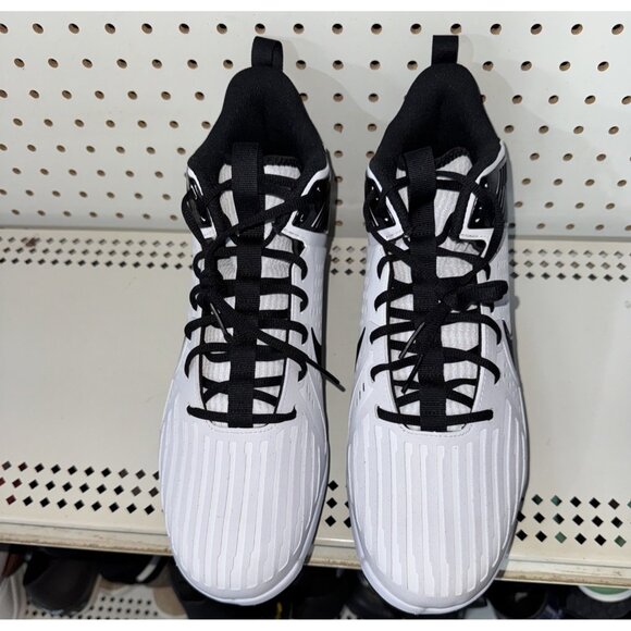 Nike Alpha Menace Strong Mens Football Lineman Cleats Size 13 White Black - Picture 4 of 8